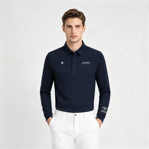 Áo dài tay có cổ le coq golf Nam LG6SLS00MV-NV00