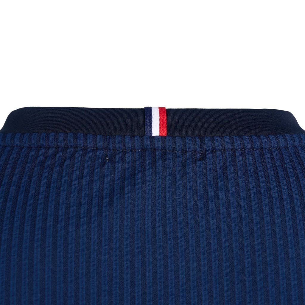 Áo T-shirt le coq sportif nam navy thể thao dải băng logo ba chiều