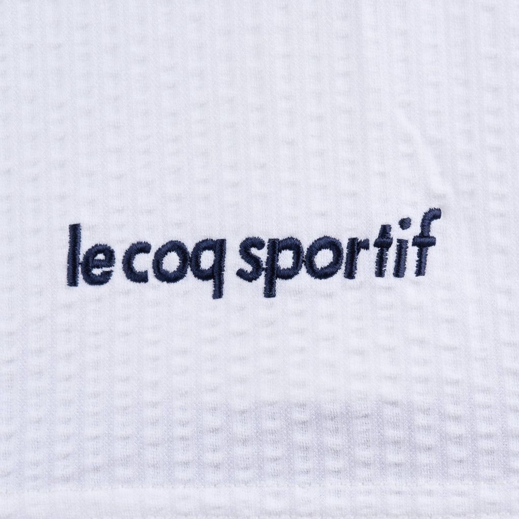 Áo T-shirt le coq sportif nam white vải Heranka seersucker đạt chuẩn thi đấu
