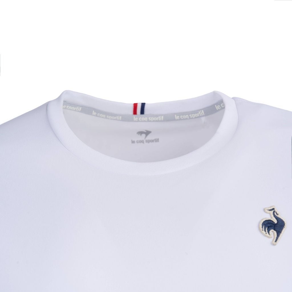 Áo T-shirt le coq sportif nam White khử mùi NIR giảm nhiệt thi đấu