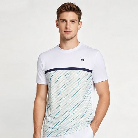 Áo T-shirt le coq sportif Nam LN6FHT25UV-WH00