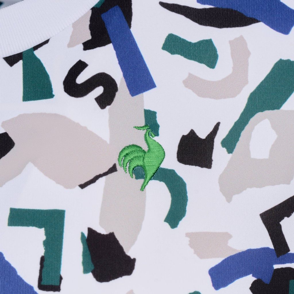 Áo thun nam Le Coq Sportif White vận động ngoài trời mùa hè