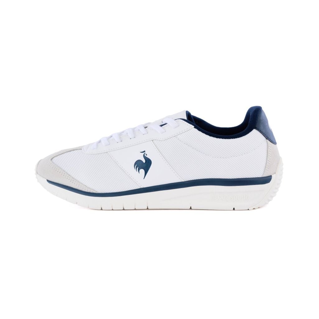 Giày nam Le Coq Sportif White/Navy phong cách retro cổ điển