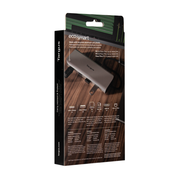 Trạm kết nối Dual Video nguồn 140W EPR Pass-Thru Targus DOCK403