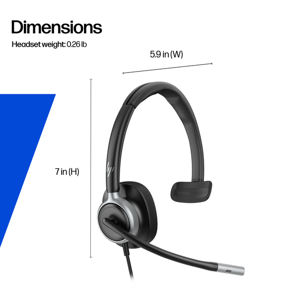 Tai nghe có dây USB Mono HP Poly Mission 615