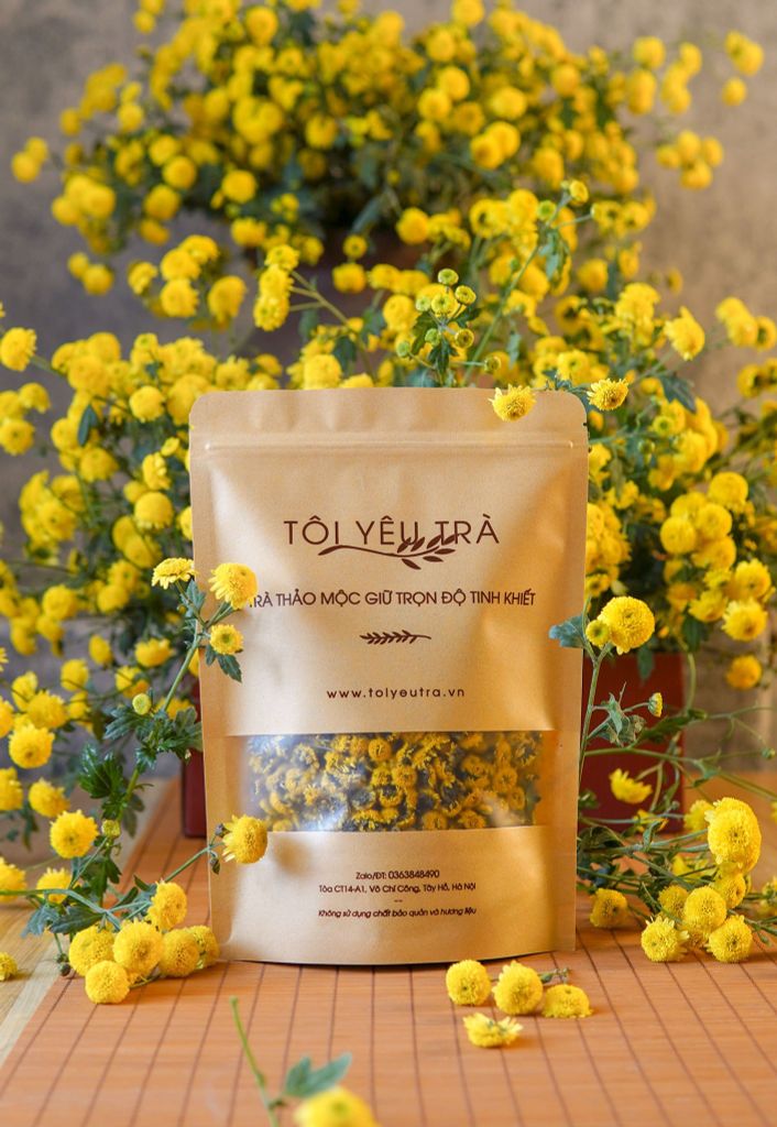 Combo trà hoa cúc chi Hưng Yên kết hợp Long nhãn; kỷ tử