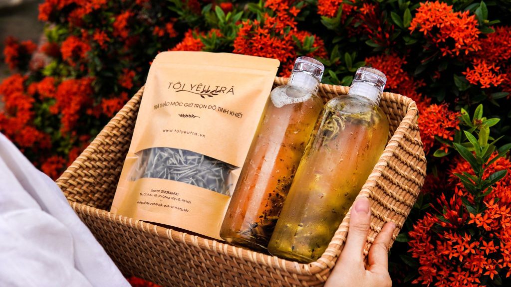 Bình Ủ Lạnh Trà, Cold Brew Tea Thủy Tinh Borosilicate Có Vạch Thời Gian