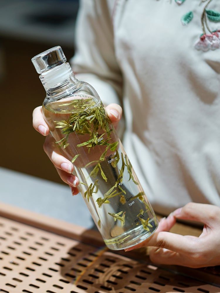 Bình Ủ Lạnh Trà, Cold Brew Tea Thủy Tinh Borosilicate Có Vạch Thời Gian