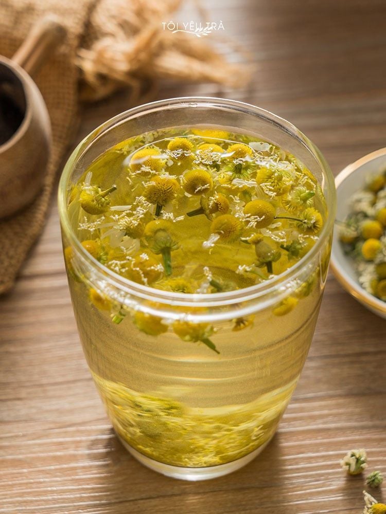 Trà Hoa Cúc La Mã Organic Hữu Cơ. Trà Hoa Cúc Chamomile Nguyên Bông Cao Cấp