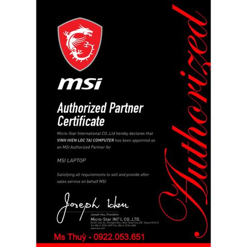  Laptop MSI PrestigePro 16 AI B2HVEG-251VN Ultra 7 255H| 32GB| 1TB| VGA 6GB RTX4050| 16