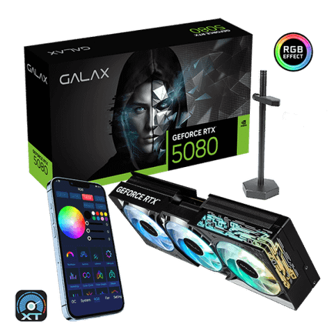  Card màn hình GALAX GeForce RTX5080 1-Click OC 16GB GDDR7 58NZN6MDBBOC 