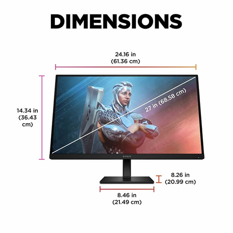  Màn hình máy tính LCD HP OMEN 780G0AA 27″FHD 1920×1080| IPS| 165Hz| 1ms 