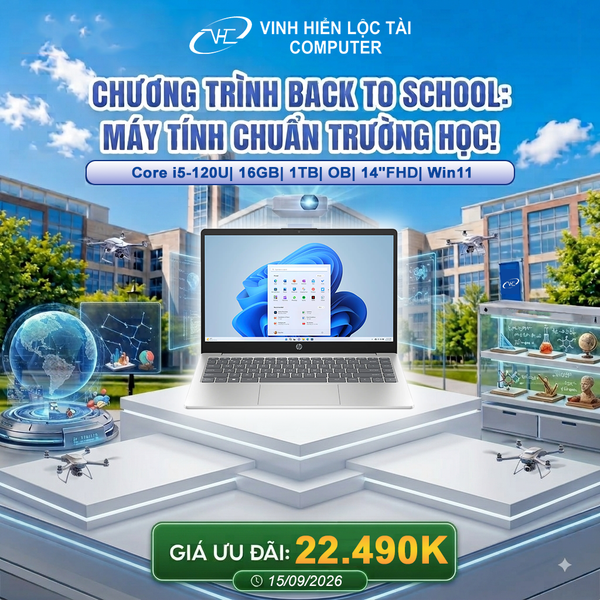  Laptop HP 14-ep1009TU 9Z2W2PA Core i5-120U| 16GB| 1TB| OB| 14