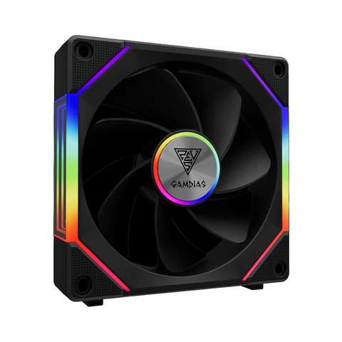  Fan Case Gamdias AEOLUS P2-1201 ARGB PWM 120mm Black CCAEOLP21201BLGA 