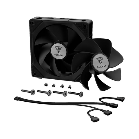  Fan Case Gamdias AEOLUS P2-1201 ARGB PWM 120mm Black CCAEOLP21201BLGA 