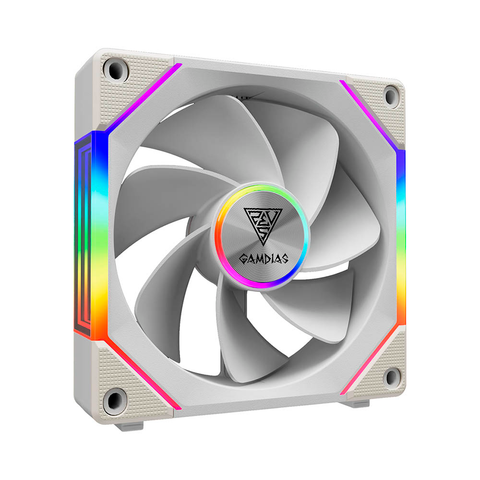  Bộ 3 Fan Case Gamdias AEOLUS P2-1203 ARGB PWM 120mm White CCAEOLP21203WHGA 