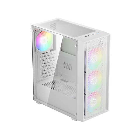  Thùng máy tính | Case Gamdias AURA GC2 ELITE ARGB White 