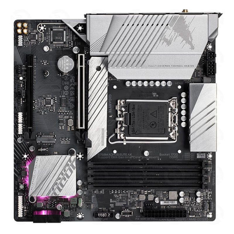  Mainboard Gigabyte B760M AORUS Elite AX Wifi DDR5 (Chipset B760) 