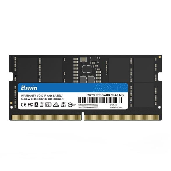  Ram Laptop Biwin DDR5 4800MHz 16GB BD5SD16G48C40 