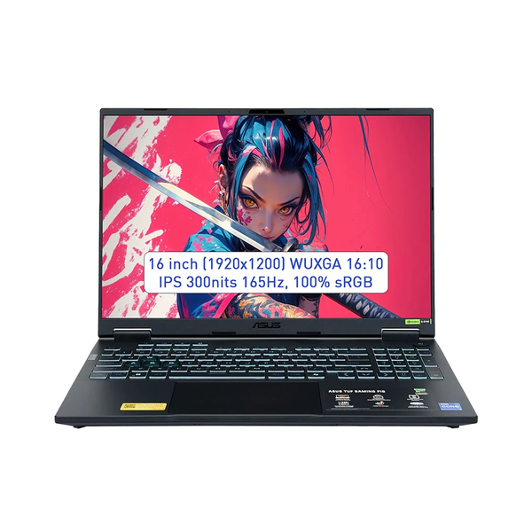  Laptop ASUS TUF Gaming F16 FX608JHR-RV037W i7-14650HX| 16GB| 1TB| RTX5050 8GB| 16