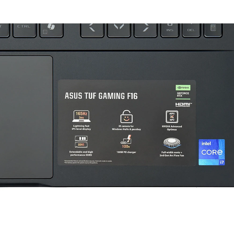  Laptop ASUS TUF Gaming F16 FX608JHR-RV037W i7-14650HX| 16GB| 1TB| RTX5050 8GB| 16
