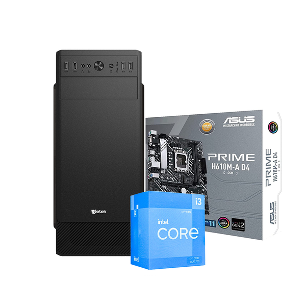  Máy Tính Để Bàn PC Intel i3-12100| 8GB| 256GB| H610M-K| 500W 