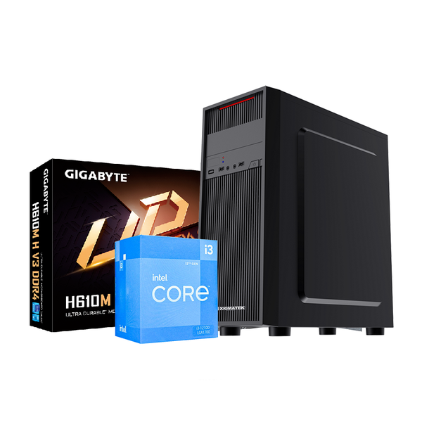  Máy Tính Để Bàn PC Intel i3-12100| 8GB| 256GB| H610M H| 500W 