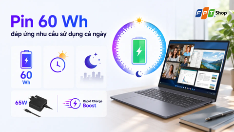  Laptop Lenovo IdeaPad Slim 3 16IPH11 83US0040VN Ultra 5 322| 16GB| 512GB| OB| 16