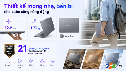  Laptop Lenovo IdeaPad Slim 3 16IPH11 83US0040VN Ultra 5 322| 16GB| 512GB| OB| 16
