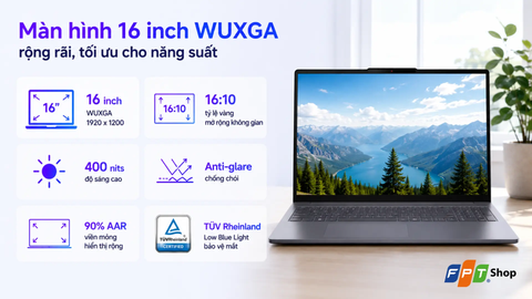  Laptop Lenovo IdeaPad Slim 3 16IPH11 83US0040VN Ultra 5 322| 16GB| 512GB| OB| 16