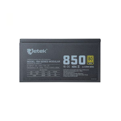  Nguồn máy tính JETEK RM850 E5.0 Full Modular 850W 