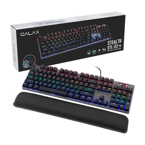 Bàn phím cơ GALAX Gaming STEALTH-03 KGS0314T1MR1BBK0 (Có dây - Kết nối USB) 