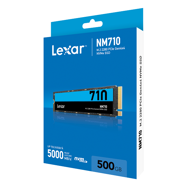  Ổ cứng SSD Lexar NM710 500GB LNM710X500G-RNNNG ( M.2 2280 NVMe PCIe Gen 4x4 ) 
