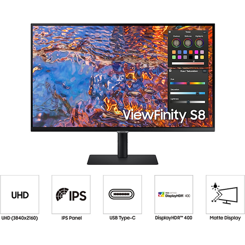  Màn hình máy tính LCD SAMSUNG ViewFinity S8 LS27B800PXEXXV 27