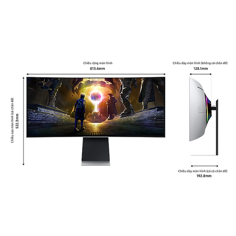  Màn hình máy tính LCD SAMSUNG Cong Odyssey OLED G8 G85SD LS34DG850SEXXV 34