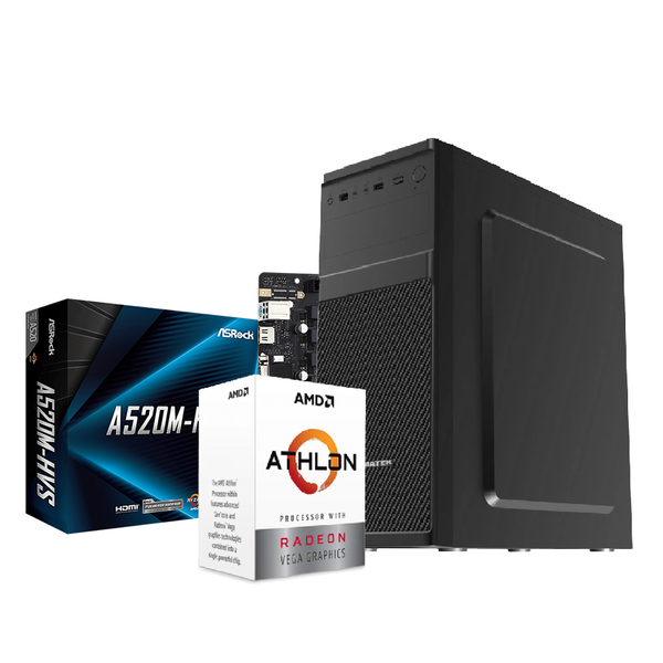  Máy Tính Để Bàn PC AMD Athlon 3000G| 8GB| MB A520M-HVS| 500W 