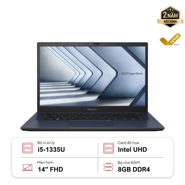  Laptop ASUS ExpertBook P1 P1462CVA-NK0065W i5-1335U| 8GB| 256GB| OB| 14