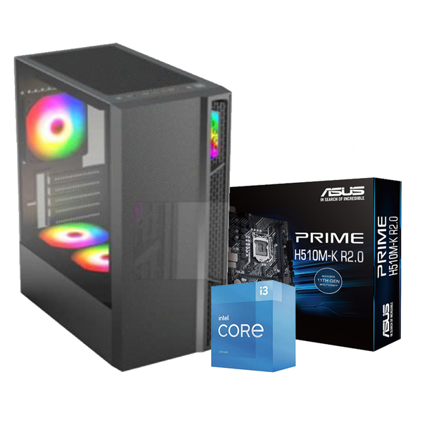  Máy Tính Để Bàn PC Intel i3-10105| 8GB| 256GB| H510M-K| 500W 