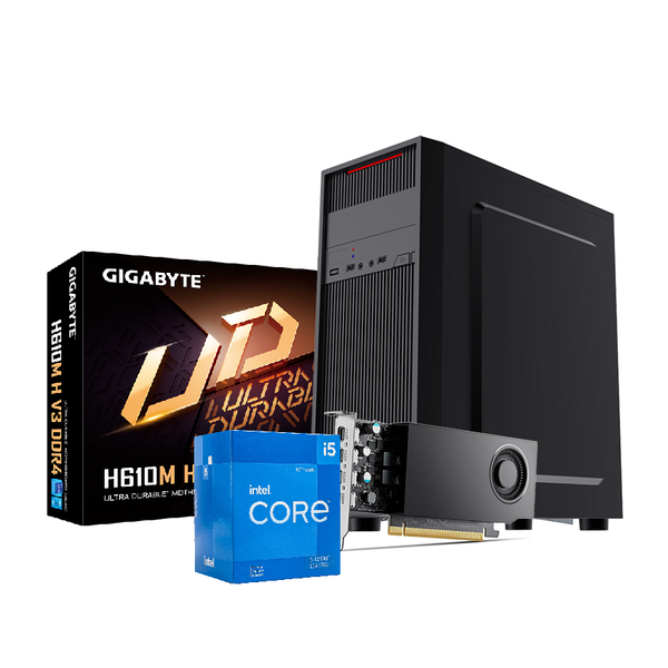  Máy Tính Để Bàn PC Intel i5-12400F| 8GB| VGA 4GB| MB H610M| 500W 