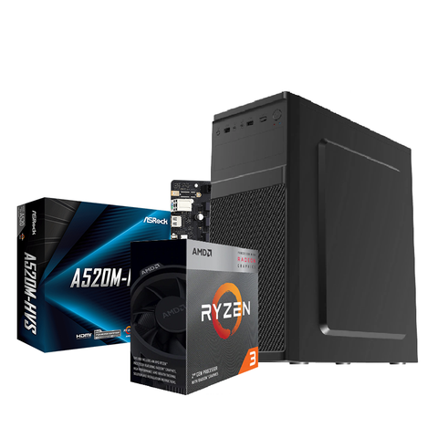  Máy Tính Để Bàn PC AMD RYZEN 3 3200G| 8GB| MB A520M-HVS| 500W 