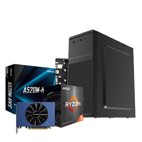  Máy Tính Để Bàn PC AMD Ryzen 5 5500| 8GB| VGA 6GB| A520M-HVS| 550W 