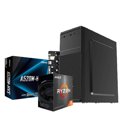  Máy Tính Để Bàn PC AMD Ryzen 5 5500GT| 8GB| A520M-HVS| 500W 
