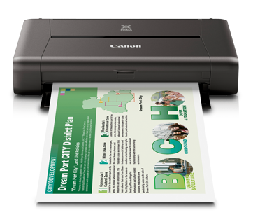  Máy in phun màu Canon PIXMA iP110 có sẵn pin 