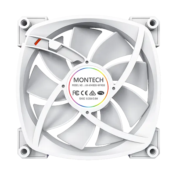  Quạt Tản Nhiệt Montech AX 140 PWM WHITE CFAX140PWMWHMT 