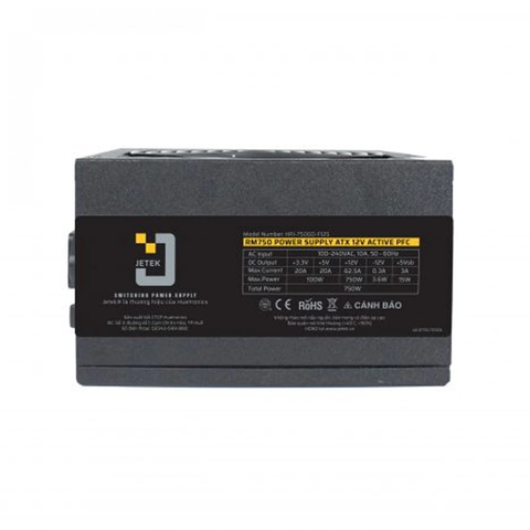  Nguồn máy tính JETEK Rhino RM750 80 plus gold 750W 