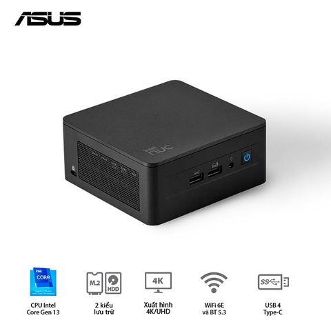  Máy Tính Để Bàn PC ASUS NUC 13 Pro Tall RNUC13ANHH700000I ( Intel Core i7-13620H ) 