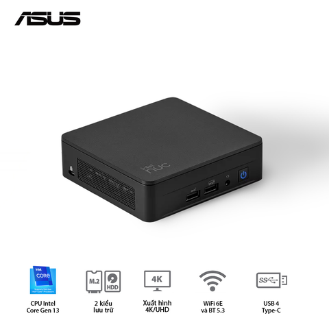  Máy Tính Để Bàn PC ASUS RNUC13ANHH7 ( Intel Core i7-13620H ) 