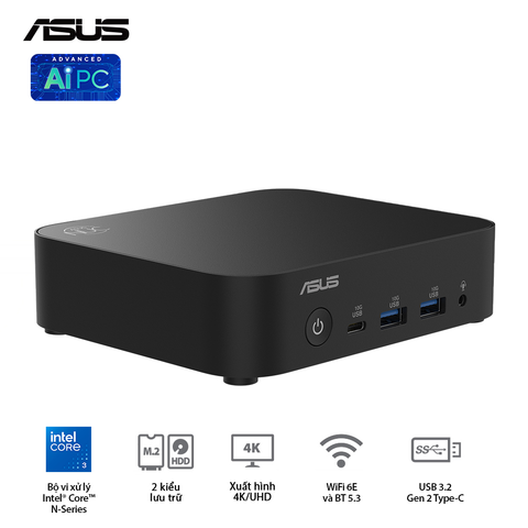  Máy Tính Để Bàn PC ASUS NUC 14 Essential RNUC14MNK150 ( Intel N150 ) 