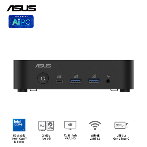  Máy Tính Để Bàn PC ASUS NUC 14 Essential RNUC14MNK150 ( Intel N150 ) 