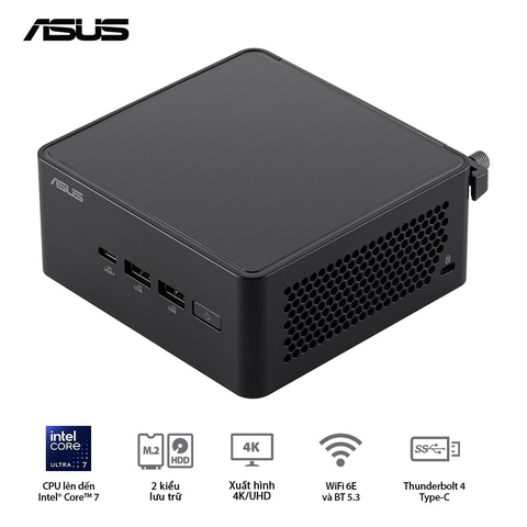  Máy Tính Để Bàn PC ASUS NUC 14 Pro Tall RNUC14RVHI300001I ( i3 100U ) 